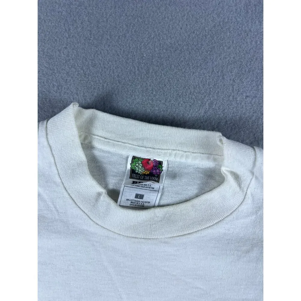 Vintage 90s I'm Talking and I Can't Shut Up T-Shirt Mens L White Funny USA Made